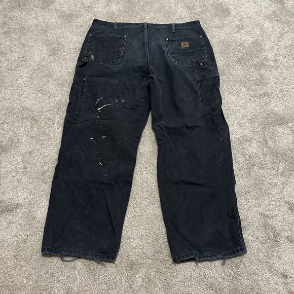Carhartt B136 Double Knee Carpenter Pants Mens 40x30 Distressed Read - Picture 4 of 6